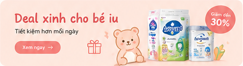 Deal xinh cho bé iu — Tiết kiệm hơn mỗi ngày. Ưu đãi minh họa.